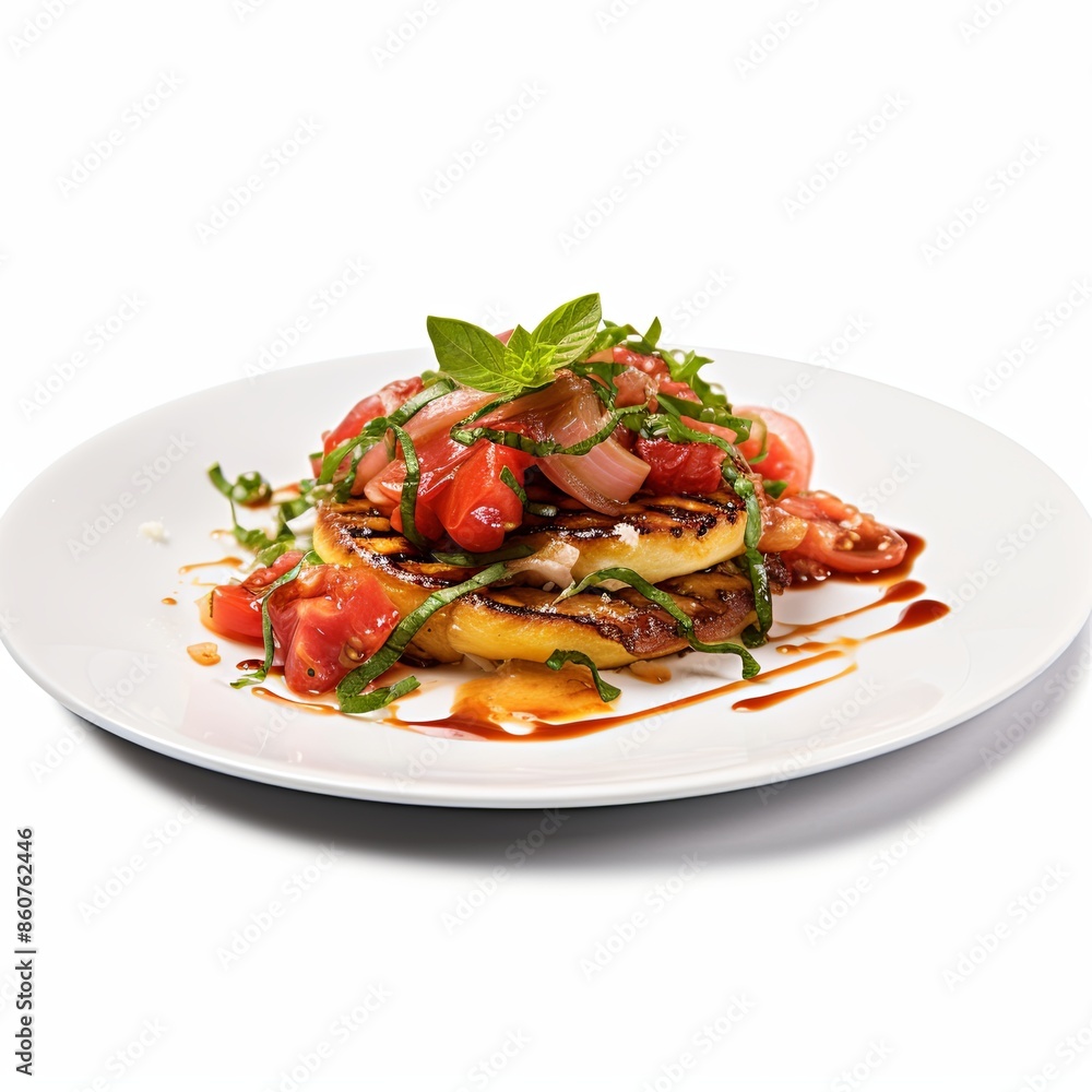 Famous food dish Isolated on a white background Famous food dish Isolated on a white background