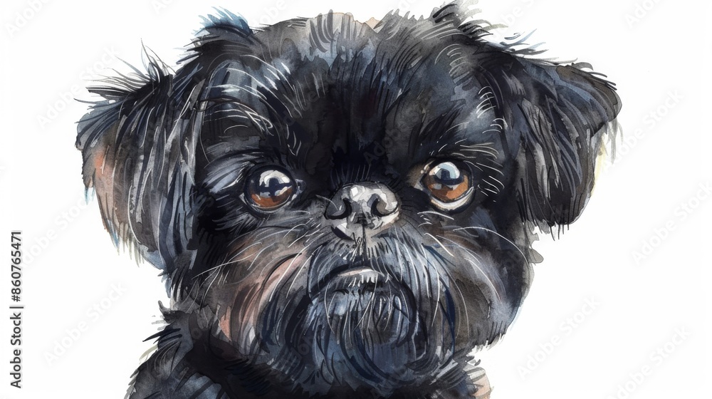 A close-up hand-drawn illustration of a black dog's face with intricate detailing and expressive eyes, capturing the dog's personality in a monochrome artistic style. A close-up hand-drawn illustration of a black dog's face with intricate detailing and expressive eyes, capturing the dog's personality in a monochrome artistic style.