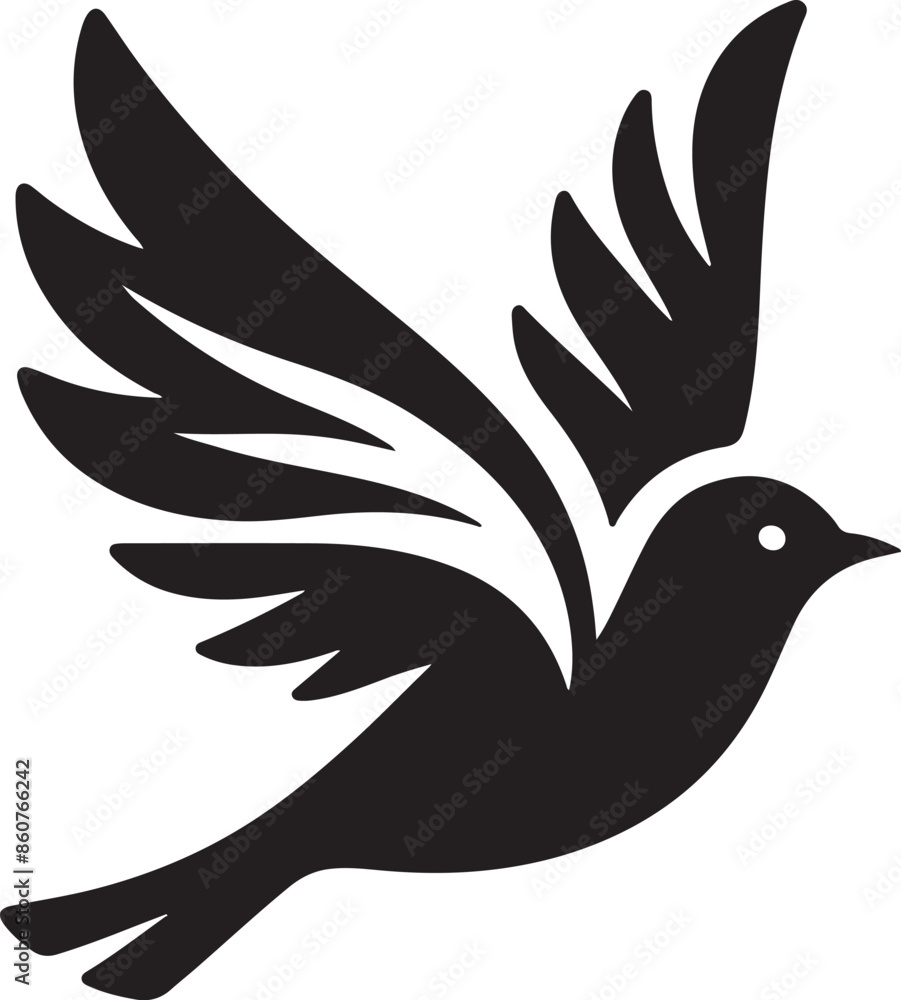 Obraz premium bird silhouette vector illustration