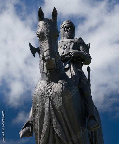 Majestic Robert the Bruce: A Battle-Ready Icon on Horseback photo