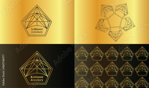 Kohinoor  Jewellery Logo Design, vector, emblem.... photo