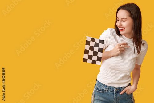 Beautiful young woman with ...