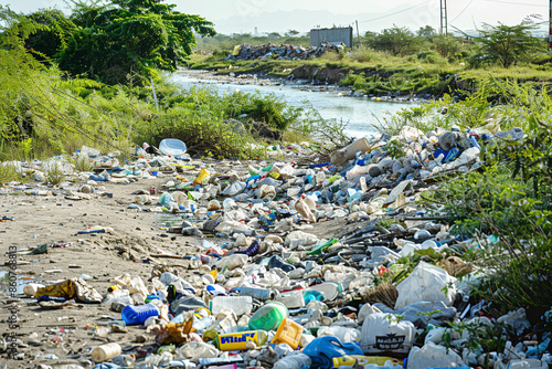 Even in remote areas, everything is marred by litter and debris. This unfortunate reality underscores the pervasive issue of environmental pollution