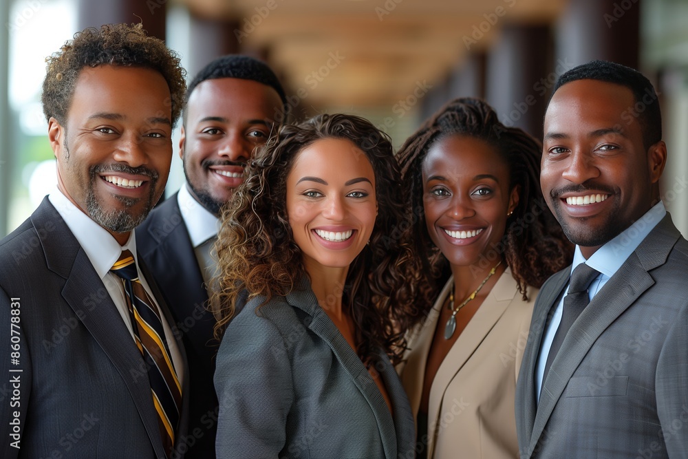 Diverse Business Team Smiling in Office Diverse Business Team Smiling in Office