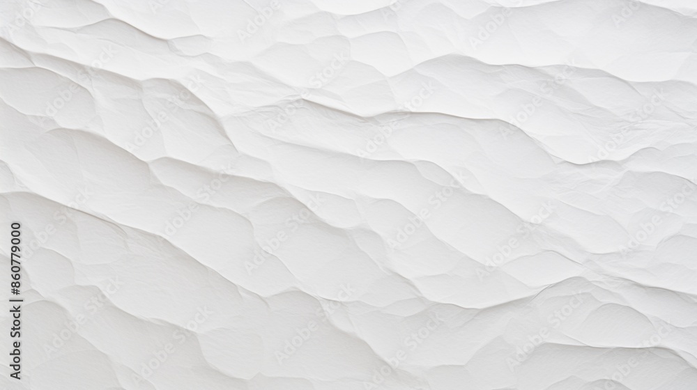 Obraz premium A smooth textured plaster wall with rippled wave patterns, capturing fluidity and movement. Suitable for backgrounds and design elements in contemporary or creative projects.