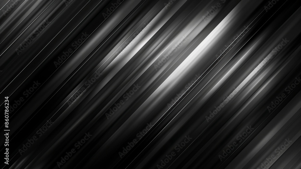 Fototapeta premium Abstract Black And White Diagonal Stripes
