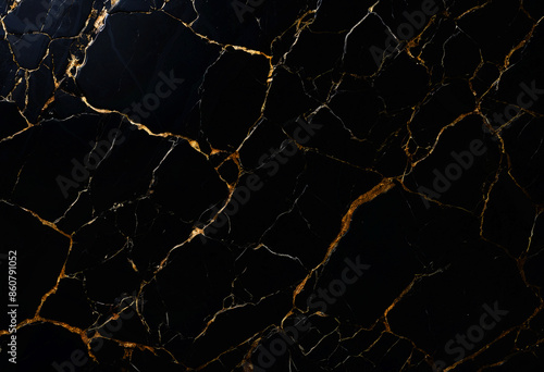 Black Marble Texture Background, Golden Veins Marble Texture For Interior Exterior Home Decoration And Ceramic Wall Tiles And Floor Tiles Surface.