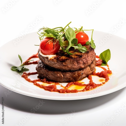 Famous food dish Isolated on a clean background