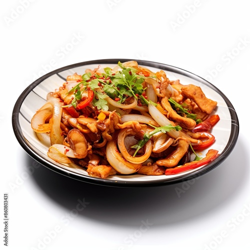 Famous food dish Isolated on a clean background