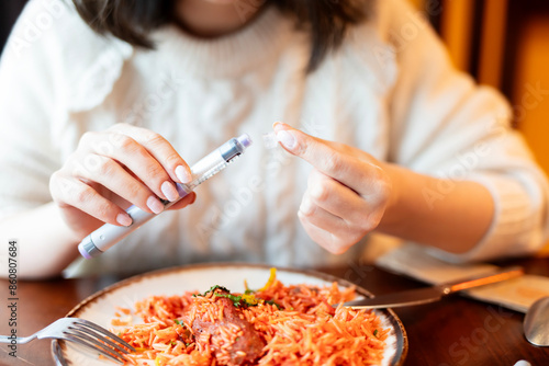 Managing Diabetes: Insulin Injection Before a Meal
