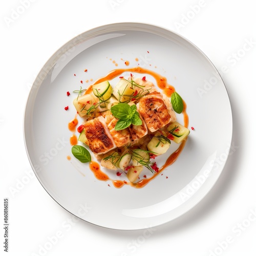 Famous food dish Isolated on a clean background