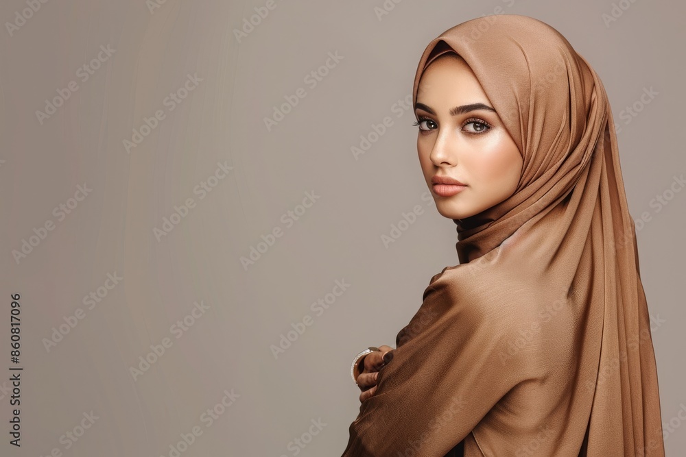 Stylish Hijab Woman - Muslim Fashion - Concept of Cultural Style
