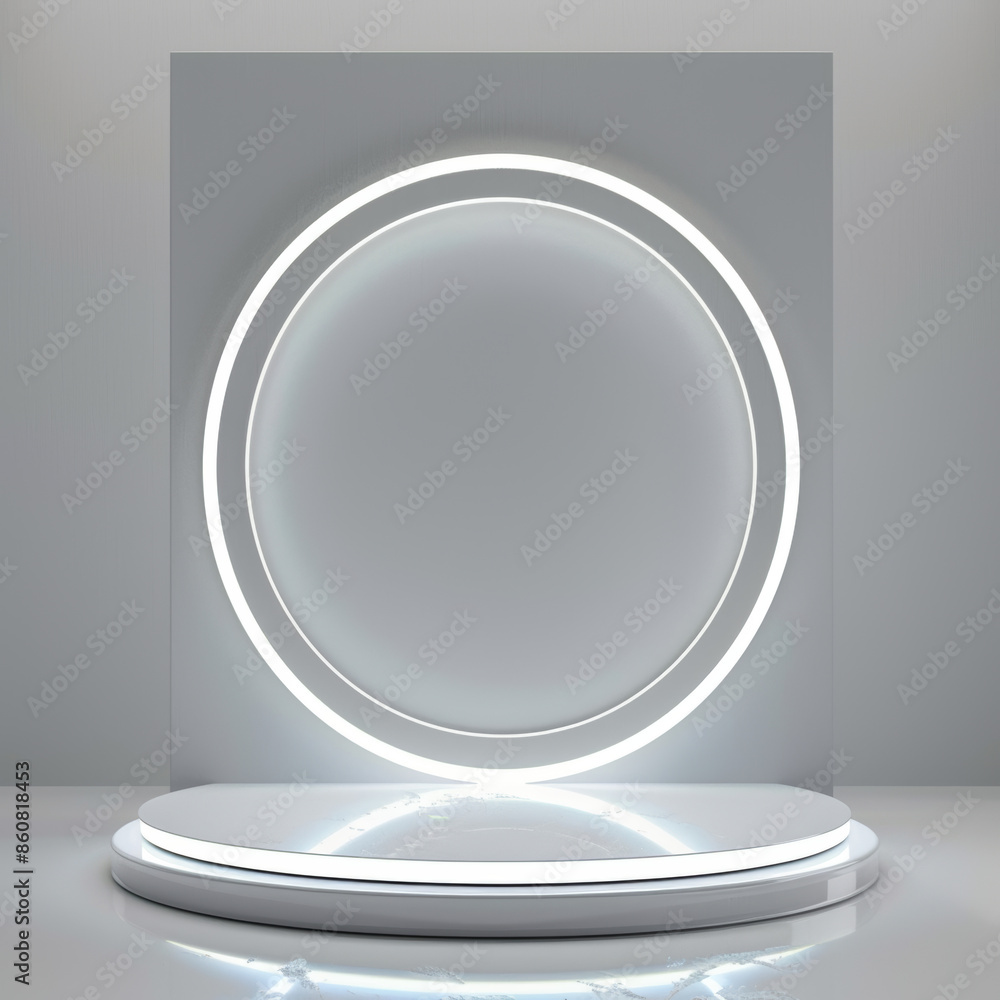 Blue hologram portal: a magical fantasy portal featuring a magic circle teleport podium with holographic effects. Blue hologram portal: a magical fantasy portal featuring a magic circle teleport podium with holographic effects.
