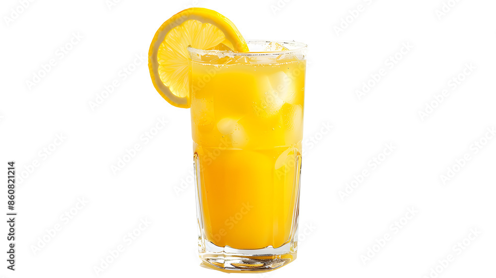 Lemon Fresh fruits beverage juice or cocktail in glass isolated on white background. Lemon Fresh fruits beverage juice or cocktail in glass isolated on white background.