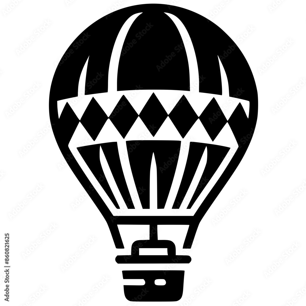 Obraz premium Air balloon silhouette