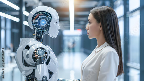 AI Enhanced Marketing Communication   Innovative robot interaction and data driven intelligence empowering strategic business growth  competitive advantage  and transformative marketing solutions