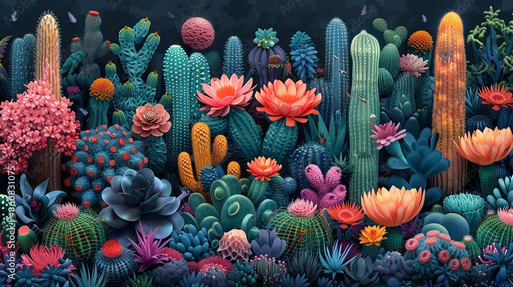 Crazy Garden A Surreal Fantastical Garden Where Plants Have Wild