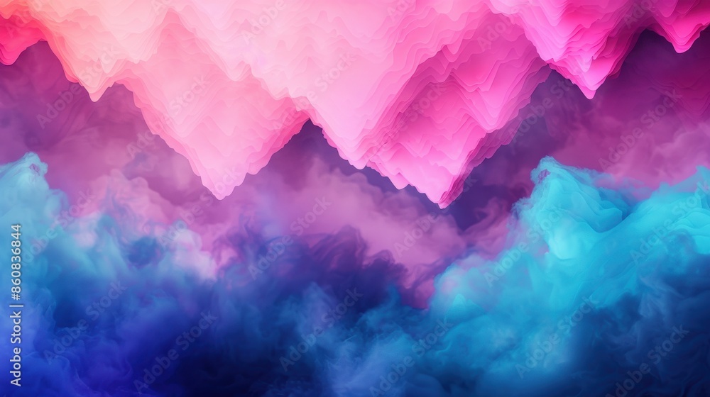 Vibrant abstract background with colorful pink, purple, and blue gradients, resembling watercolor clouds or smoke. Perfect for creative designs. Vibrant abstract background with colorful pink, purple, and blue gradients, resembling watercolor clouds or smoke. Perfect for creative designs.