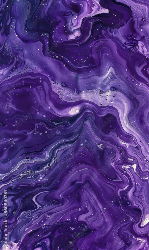 Fototapeta premium Luxury purple marble paint texture fluid art background