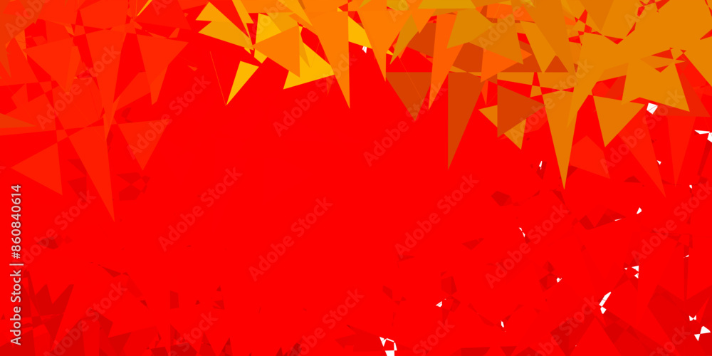 Light Orange vector template with triangle shapes. Light Orange vector template with triangle shapes.