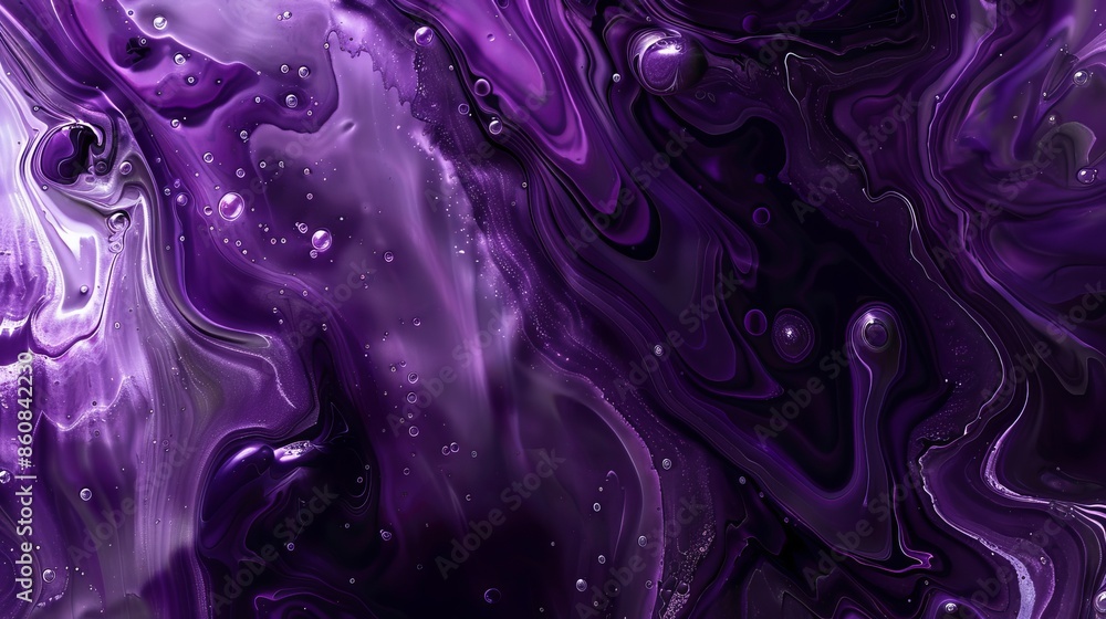 Obraz premium Luxury purple marble paint texture fluid art background