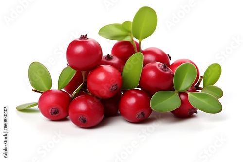 Bearberrys isolated on white background
