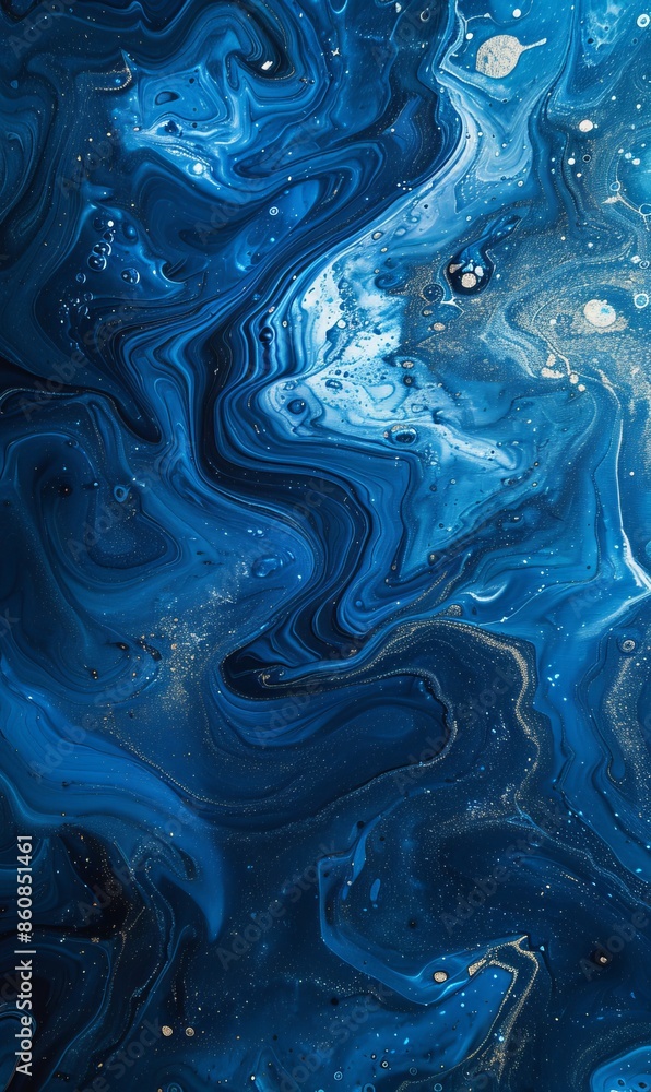 Abstract blue fluid art marble paint texture background Abstract blue fluid art marble paint texture background