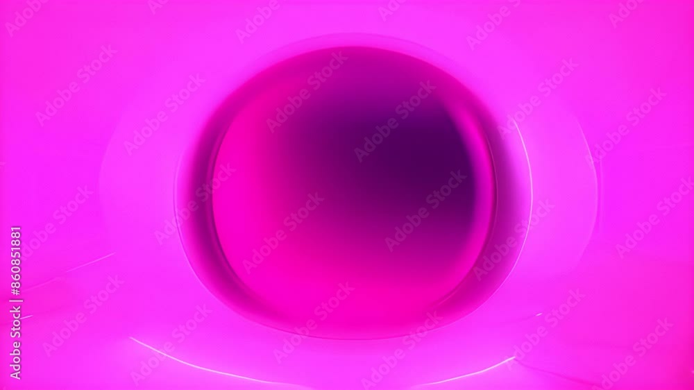Pink Neon Lights Tunnel With Circle Generative AI Pink Neon Lights Tunnel With Circle Generative AI