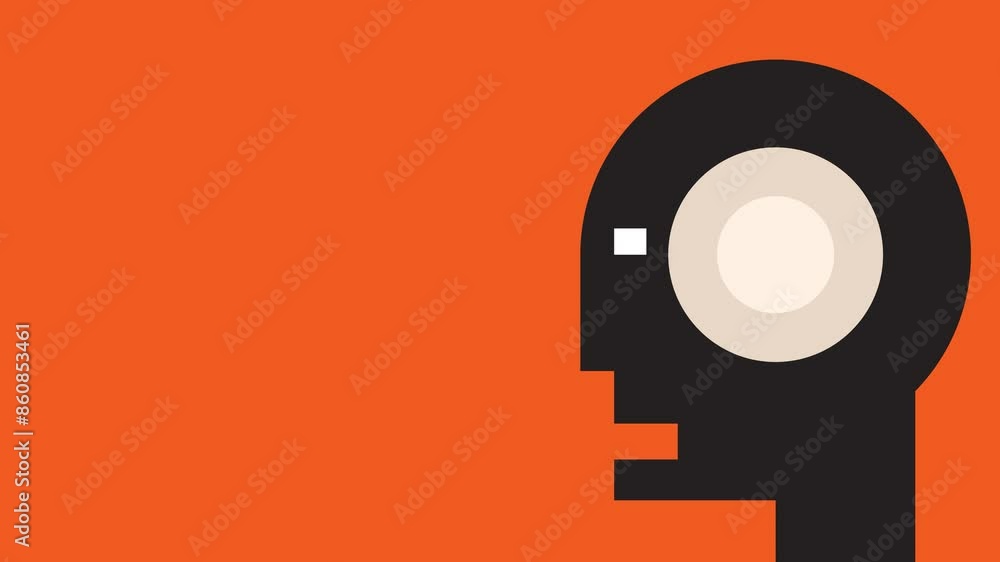 AI assistant - talking robot head - endless loop animation AI assistant - talking robot head - endless loop animation