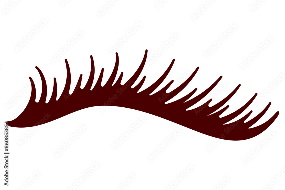 A detailed human eyelash for beauty concept vector A detailed human eyelash for beauty concept vector