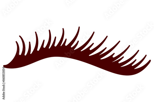 A detailed human eyelash for beauty concept vector