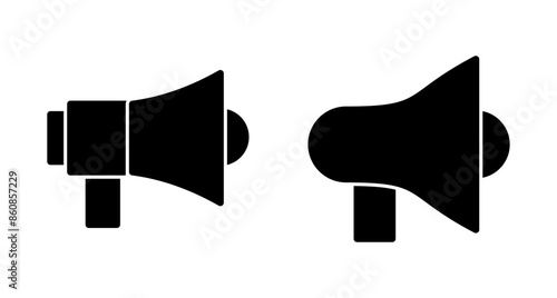 Megaphone icon vector isolated on white background. Loudspeaker icon vector. Volume icon