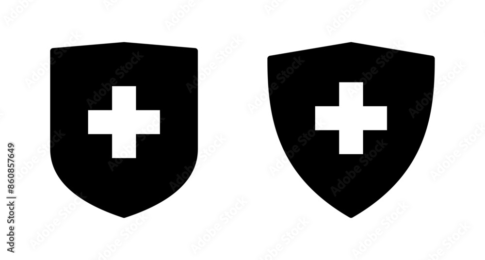Obraz premium Health insurance icon vector isolated on white background. Insurance health document icon