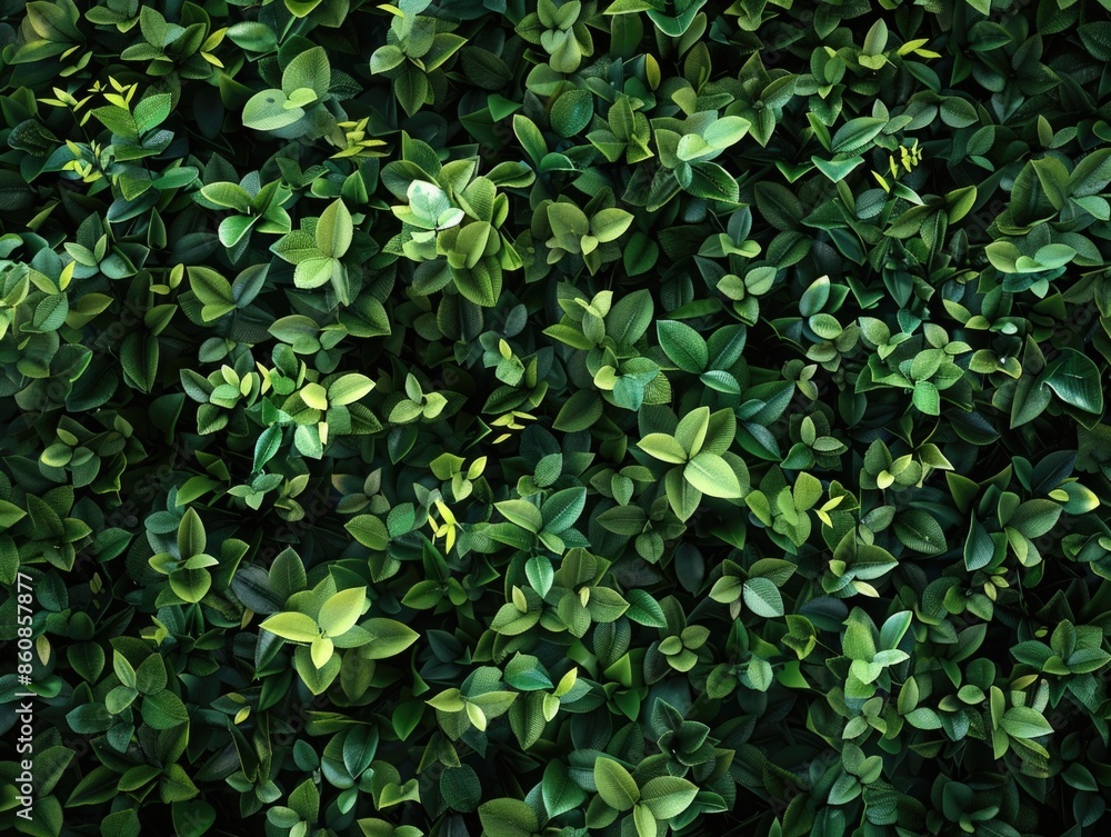 A close-up view of a plant's green leaves A close-up view of a plant's green leaves