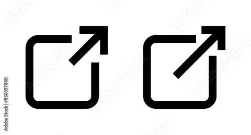 Link icon vector isolated on white background. Link vector icon. External link symbol vector icon. Hyperlink symbol