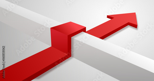 red arrow jump on wall