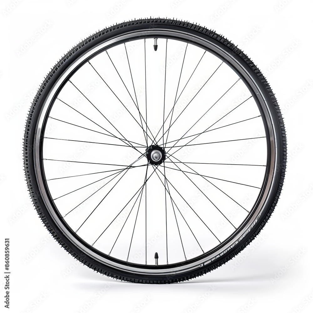 Bicycle wheel isolated on white background Bicycle wheel isolated on white background
