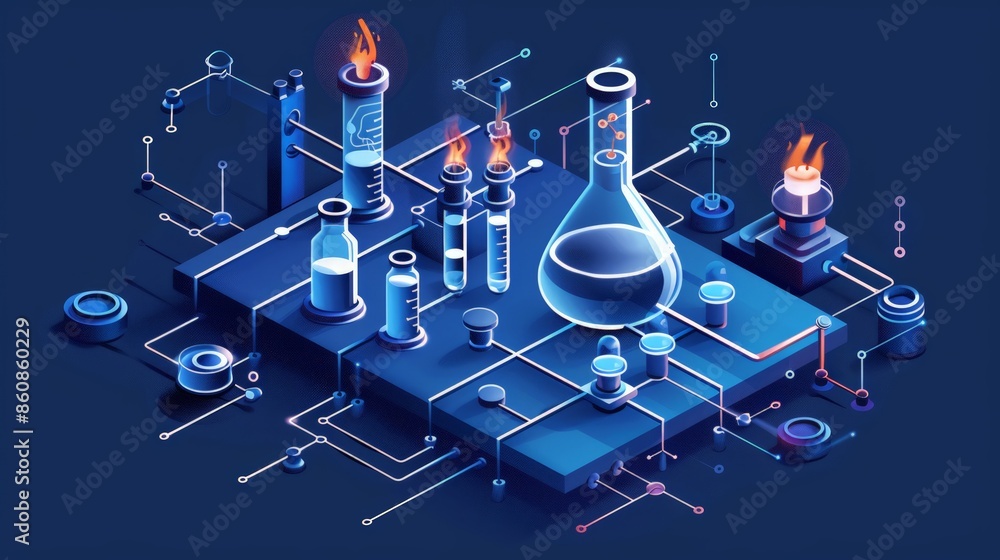 the process of chemical titration using redox reactions, showing