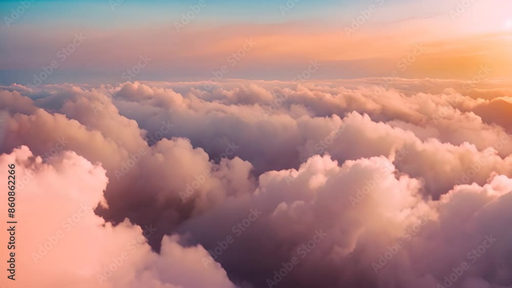 Pink Clouds at Sunset Generative AI Pink Clouds at Sunset Generative AI