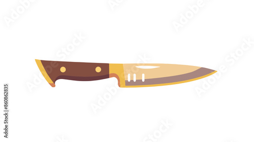 large traditional kitchen steak video game asset sharp metal metallic knife white background completely lossless resizable vector art generative ai