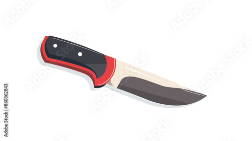 black short small tiny pocket army survival tactical video game asset sharp metal metallic knife white background completely lossless resizable vector art generative ai