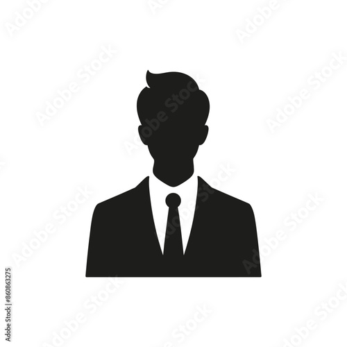 Businessman Silhouette - Vector Icon for Corporate Use