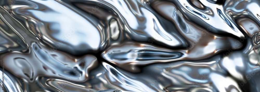 Liquid silver background Liquid silver background