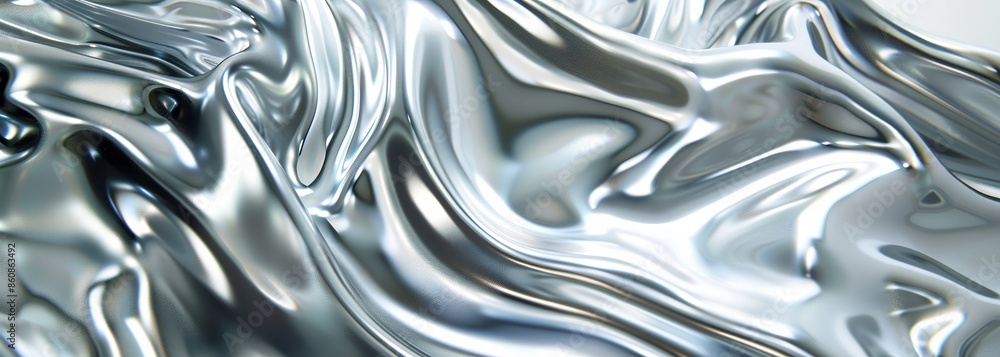 Obraz premium Liquid silver background
