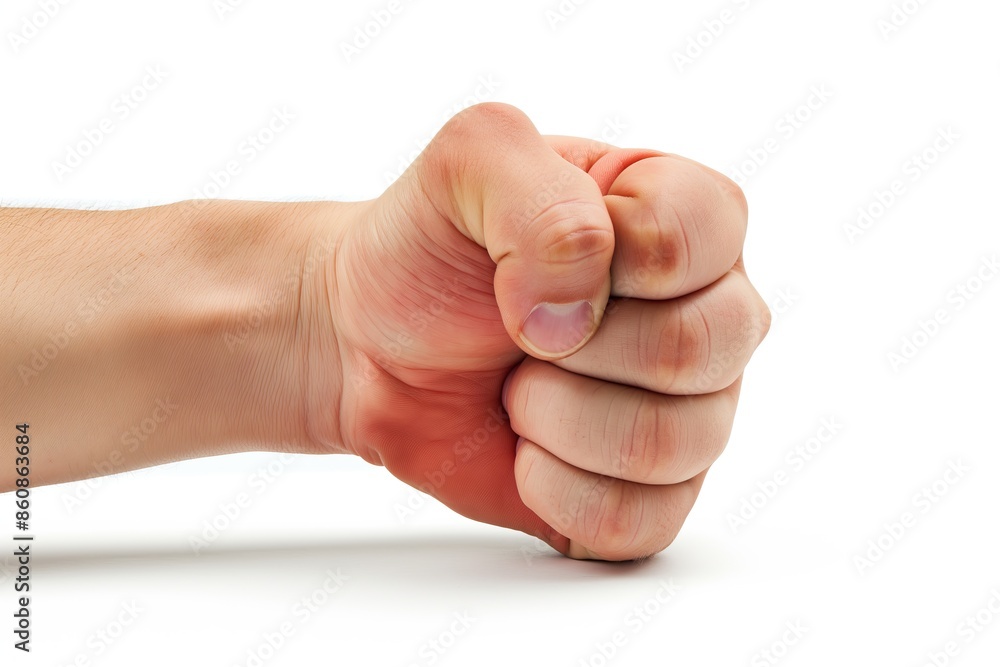 Fist isolated on a white background Fist isolated on a white background