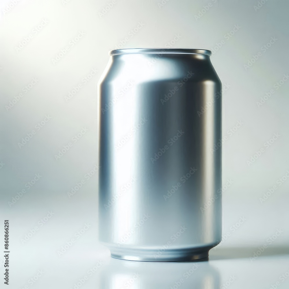 Label-less or blank aluminum soda can mock up isolated on a white background Label-less or blank aluminum soda can mock up isolated on a white background