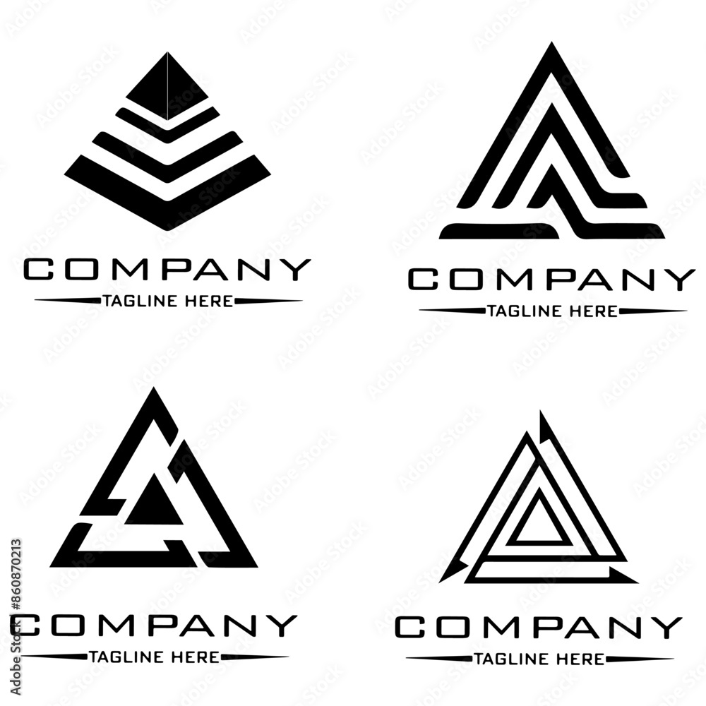 abstract logo design, black and white geometric technology icon abstract logo design, black and white geometric technology icon