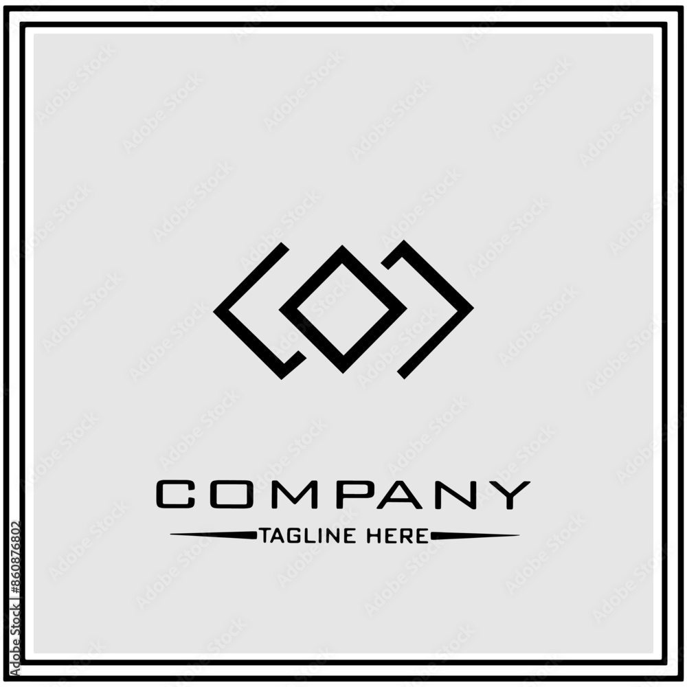 abstract logo design, black and white geometric technology icon abstract logo design, black and white geometric technology icon