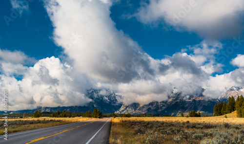 Autumn Majesty: The Teton Range in Fall Splendor photo