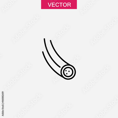 Vein thrombosis vector icon. simple flat black illustration on white background..eps